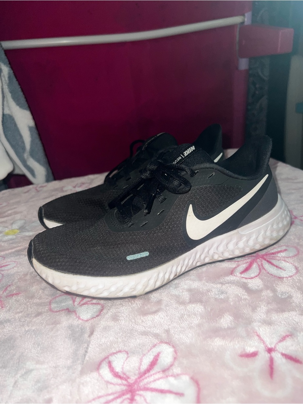 Nike Black and White Men's Running Sneakers